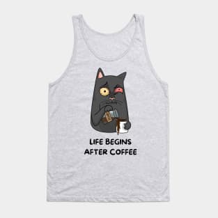 Life begins after Coffee Tank Top